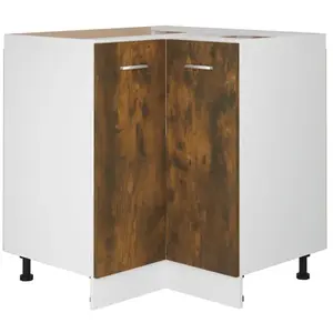 Comparateur de prix : vidaXL Armoire de cuisine chêne fumé 75,5x75,5x81,5 cm bois ingénierie