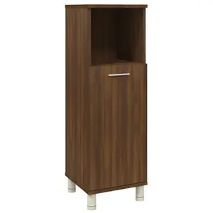 vidaXL Armoire de bain Chêne marron 30x30x95 cm Bois d'ingénierie pas cher