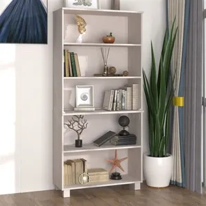 vidaXL Buffet HAMAR Bois massif de pin Blanc pas cher