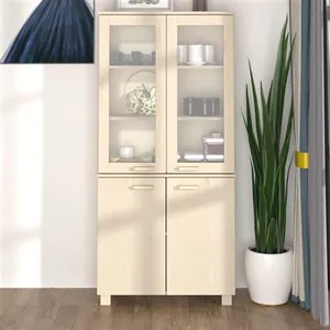 vidaXL Buffet HAMAR Bois massif de pin Marron miel pas cher