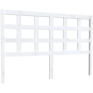 vidaXL Tête de lit Blanc 156x4x100 cm Bois massif de pin pas cher