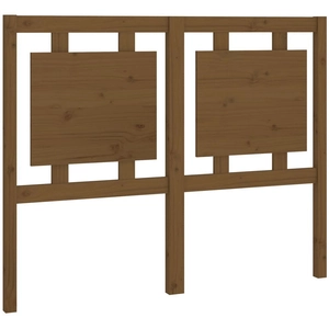 vidaXL Tête de lit Marron miel 125,5x4x100 cm Bois massif de pin