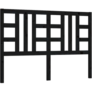 vidaXL Tête de lit Noir 166x4x100 cm Bois massif de pin pas cher