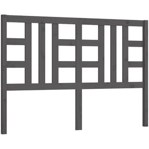 vidaXL Tête de lit Gris 146x4x100 cm Bois massif de pin pas cher