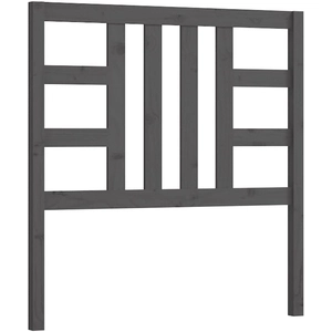 vidaXL Tête de lit Gris 96x4x100 cm Bois massif de pin pas cher