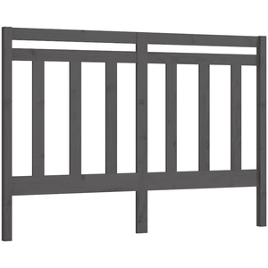 vidaXL Tête de lit Gris 141x4x100 cm Bois massif de pin pas cher