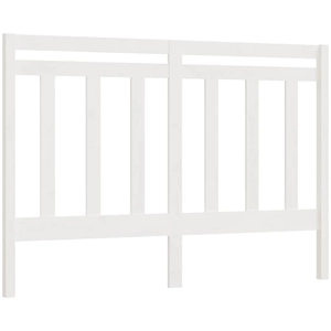 vidaXL Tête de lit Blanc 156x4x100 cm Bois massif de pin pas cher