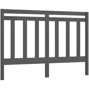 vidaXL Tête de lit Gris 126x4x100 cm Bois massif de pin pas cher