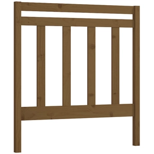 vidaXL Tête de lit Marron miel 126x4x100 cm Bois massif de pin pas cher