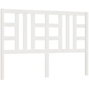 vidaXL Tête de lit Blanc 126x4x100 cm Bois massif de pin pas cher