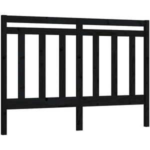 vidaXL Tête de lit Noir 156x4x100 cm Bois massif de pin pas cher