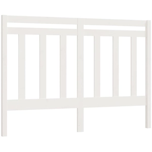 vidaXL Tête de lit Blanc 206x4x100 cm Bois massif de pin pas cher