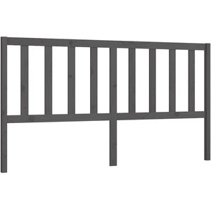 vidaXL Tête de lit Gris 186x4x100 cm Bois massif de pin pas cher