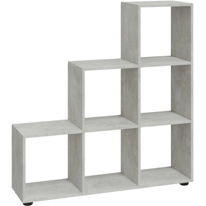 Comparateur de prix : vidaXL Bibliothèque escalier Gris béton 107 cm Bois d'ingénierie