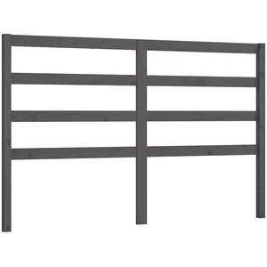 vidaXL Tête de lit Gris 166x4x100 cm Bois massif de pin pas cher