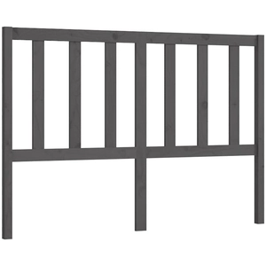 vidaXL Tête de lit Gris 146x4x100 cm Bois massif de pin pas cher