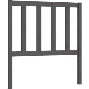 vidaXL Tête de lit Gris 96x4x100 cm Bois massif de pin pas cher