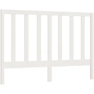 vidaXL Tête de lit Blanc 146x4x100 cm Bois massif de pin pas cher
