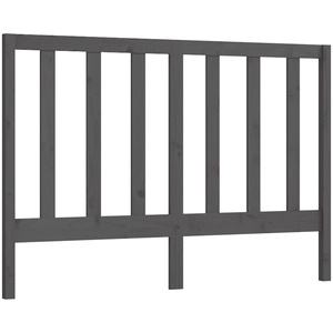 vidaXL Tête de lit Gris 141x4x100 cm Bois massif de pin pas cher