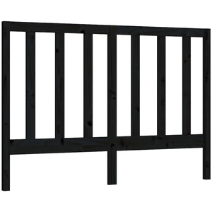 vidaXL Tête de lit Noir 156x4x100 cm Bois massif de pin pas cher