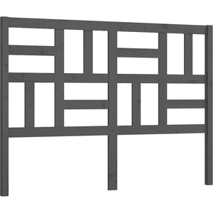 vidaXL Tête de lit Gris 126x4x104 cm Bois massif de pin pas cher