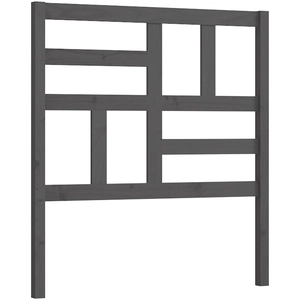 vidaXL Tête de lit Gris 106x4x104 cm Bois massif de pin pas cher