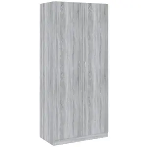 Comparateur de prix : vidaXL Garde-robe Sonoma gris 90x52x200 cm Bois d'ingénierie