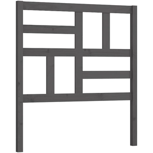 vidaXL Tête de lit Gris 96x4x104 cm Bois massif de pin pas cher