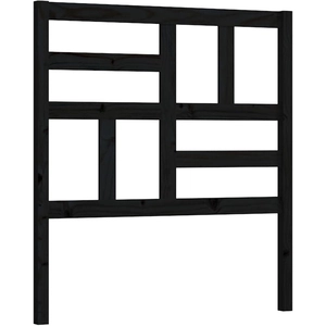 vidaXL Tête de lit Noir 96x4x104 cm Bois massif de pin pas cher