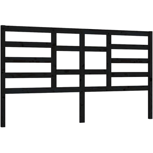 Comparateur de prix : vidaXL Tête de lit Noir 206x4x104 cm Bois massif de pin