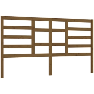 vidaXL Tête de lit Marron miel 186x4x104 cm Bois massif de pin pas cher