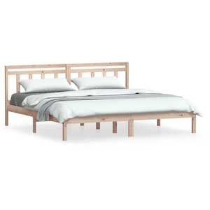 vidaXL Cadre de lit Bois de pin massif 160x200 cm pas cher