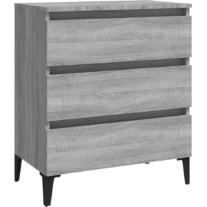 vidaXL Buffet Sonoma gris 60x35x69 cm Bois d'ingénierie
