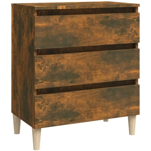 vidaXL Buffet Chêne fumé 60x35x69 cm Bois d'ingénierie