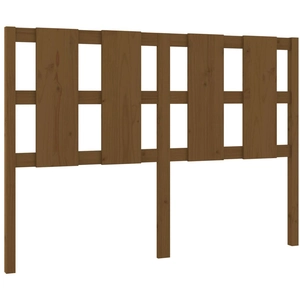 vidaXL Tête de lit Marron miel 125,5x4x100 cm Bois massif de pin pas cher