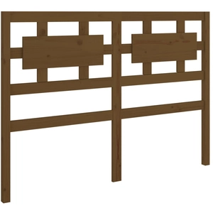 vidaXL Tête de lit Marron miel 125,5x4x100 cm Bois massif de pin pas cher