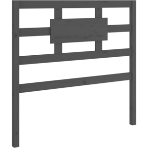 vidaXL Tête de lit Gris 105,5x4x100 cm Bois massif de pin pas cher