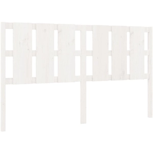 vidaXL Tête de lit Blanc 165,5x4x100 cm Bois massif de pin pas cher