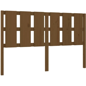 vidaXL Tête de lit Marron miel 155,5x4x100 cm Bois massif de pin pas cher