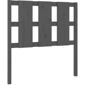 vidaXL Tête de lit Gris 95,5x4x100 cm Bois massif de pin pas cher