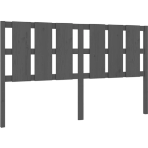 vidaXL Tête de lit Gris 185,5x4x100 cm Bois massif de pin pas cher
