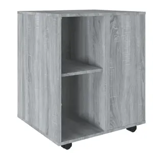 Comparateur de prix : vidaXL Armoire roulante Sonoma gris 60x53x72 cm Bois d'ingénierie