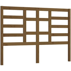 vidaXL Tête de lit Marron miel 156x4x104 cm Bois massif de pin pas cher