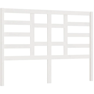 vidaXL Tête de lit Blanc 186x4x104 cm Bois massif de pin pas cher