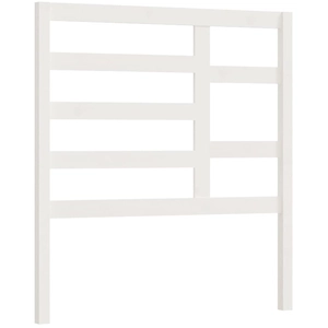 vidaXL Tête de lit Blanc 126x4x104 cm Bois massif de pin pas cher