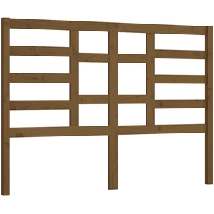 vidaXL Tête de lit Marron miel 126x4x104 cm Bois massif de pin pas cher