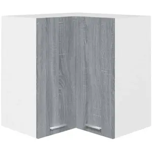 vidaXL Armoire d'angle suspendue Sonoma gris 57x57x60 cm 815598 pas cher