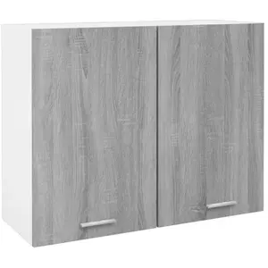 Comparateur de prix : vidaXL Armoire suspendue Sonoma gris 80x31x60 cm Bois d'ingénierie