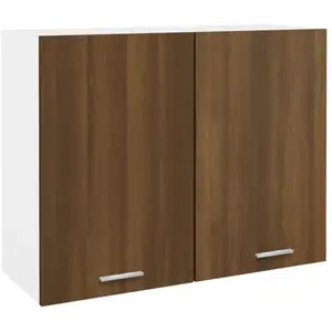 vidaXL Armoire suspendue Chêne marron 80x31x60 cm Bois d'ingénierie pas cher