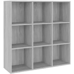 vidaXL Armoire à livres sonoma gris 98x29x97,5 cm pas cher